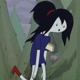 🖤 Marceline Adventure Time cartoon, vampire, character, animation, adventure time, marceline whatsapp sticker