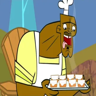 😋 Chef Hatchet Total Drama chef, Total Drama, dessin animé, animé, cuisine, plateau whatsapp sticker