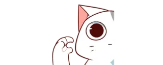 🤏 gato, animal, adesivo, fofo, desenho animado telegram sticker