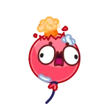 🤯 chupetín, dibujo animado, personaje, mono, divertido, caramelo, dulce telegram sticker