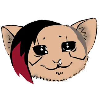 🥺 แมว, เศร้า, มีม, น่ารัก, สัตว์ whatsapp sticker