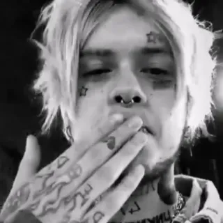 😘 Lil Peep 릴핍, 래퍼, 가수, 타투 telegram sticker
