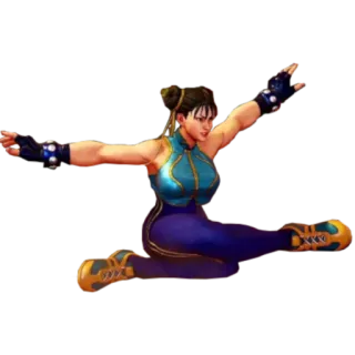 🙅 Chun-Li Street Fighter chun-li, street fighter, kampfspiel, videospiel charakter, kampfkunst telegram sticker