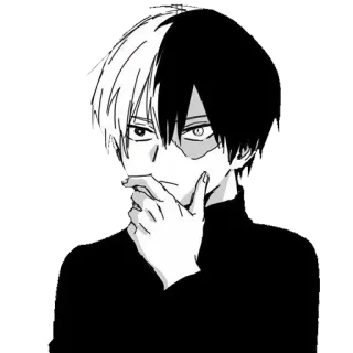 🩸 Shoto Todoroki My Hero Academia Anime, Manga, Shoto Todoroki, My Hero Academia, Sticker, Personaggio telegram sticker