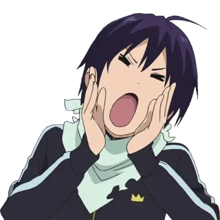 😵 Yato Noragami anime, character, manga, noragami, yato telegram sticker