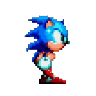 🌟 Sonic sonic the hedgehog, pixel art, video game, cartoon character, sonic, blue hedgehog telegram sticker