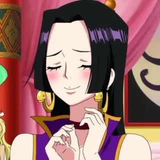 🥂 Boa Hancock One Piece 애니, 만화, 원피스, 보아 행콕, 애니메이션 여자 telegram sticker
