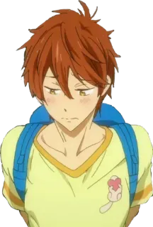 🙈 anime, boy, cartoon, character, illustration, sticker whatsapp sticker