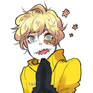 🌸 anime, manga, cartoon, character, monster, creature whatsapp sticker