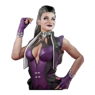 👧 Sindel Mortal Kombat sindel, mortalkombat, mulher, lutadora, jogo whatsapp sticker