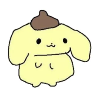 🌷 Pompompurin Pompompurin, Sanrio, chien, dessin animé, mignon, kawaii whatsapp sticker