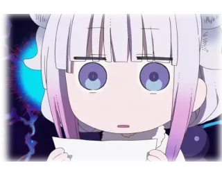 😱 Kanna Kamui Miss Kobayashi's Dragon Maid Anime, Drago, Carino, Kanna telegram sticker