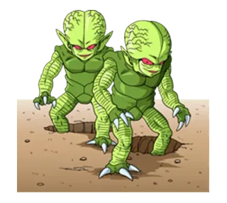 👽 Alieno, Creatura, Mostro, Fantasy, Verde, Cartone animato, Fumetto telegram sticker