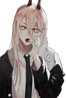 😸 Power Chainsaw Man anime, manga, chainsaw man, power, devil telegram sticker