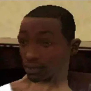 🌟 Carl Johnson Grand Theft Auto: San Andreas Carl Johnson, CJ, Grand Theft Auto, San Andreas, Video game, Personagem whatsapp sticker