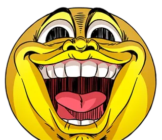 😈 Meme, Biểu tượng cảm xúc, Khuôn mặt, Hài hước, Cười, Điên rồ telegram sticker