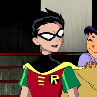 🎌 Robin Teen Titans Robin, Teen Titans, DC Comics, Superhero, Cartoon, Masked hero telegram sticker