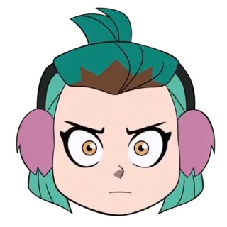 😠 Amity Blight The Owl House Hoạt hình, Tức giận, Tai họa, Tình bạn telegram sticker