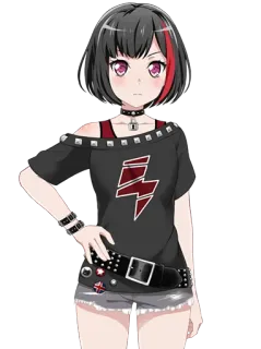 😕 Ran Mitake BanG Dream! Anime, Chica, Guitarra, Banda, Ran, Mitake, Bang Dream telegram sticker