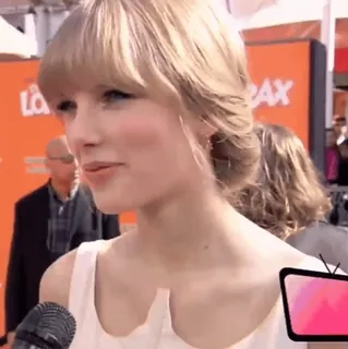 🤍 Taylor Swift singer, celebrity, interview, woman, music telegram sticker