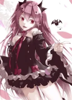 👍 Anime, Mädchen, Vampir, Teufel, Süß, Manga telegram sticker