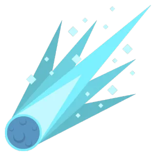 ⭐ comète, étoile filante, espace, céleste, astronomie, étoile whatsapp sticker
