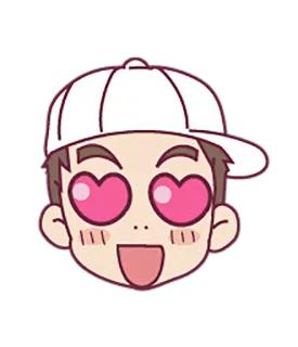 😍 cartoon, liefde, hart, enthousiast, blij telegram sticker
