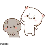 😕 chat, chien, mignon, animaux, dessin animé telegram sticker
