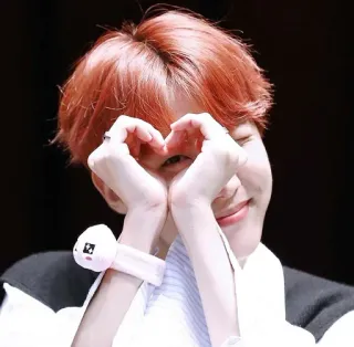 ❤ heart, person, smile, wink, kpop telegram sticker