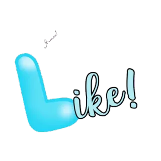 👍 ike! Me gusta, Pulgar arriba, Aprobación, Positivo, Redes sociales whatsapp sticker