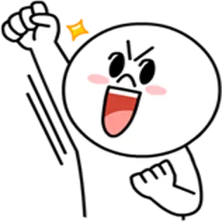 ✊ การ์ตูน, ความตื่นเต้น, ความสุข, การเฉลิมฉลอง, แอนิเมชัน, อารมณ์, อิโมจิ telegram sticker