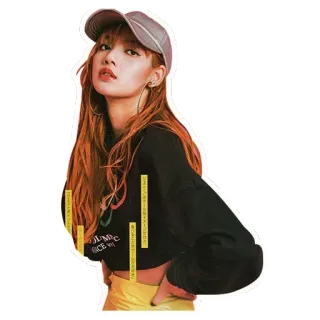 Lisa BLACKPINK By @susuimut telegram stickers
