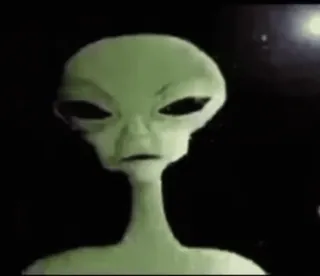 🌟 Grey alien telegram sticker