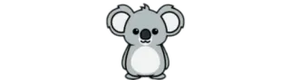 💧 koala, animal, cute, sticker, cartoon telegram sticker