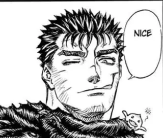 🖤 Guts Berserk NICE anime, manga, berserk, guts, nice whatsapp sticker
