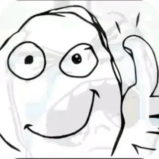 👄 Me Gusta Rage Comics telegram sticker
