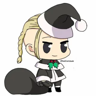 🎅 Noël, Chibi, Père Noël, Hiver, Fêtes whatsapp sticker
