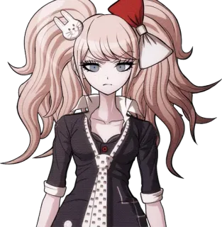 😞 Junko Enoshima Danganronpa Anime, Junko Enoshima, Danganronpa, Personaggio, Ragazza, Fiocchi, Codini telegram sticker