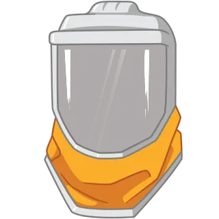 🎭 casco, máscara, equipo de protección, seguridad, protector facial telegram sticker