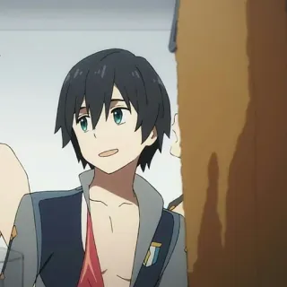 🦋 Hiro Darling in the Franxx Anime, Postać, Hiro, Darling in the Franxx telegram sticker