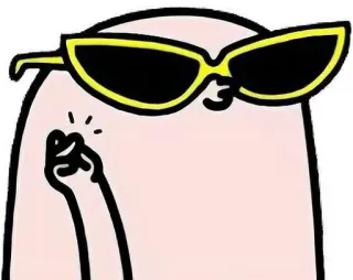 🕸 스티커, 가운데 손가락, 불쾌한, 제스처, 만화, 캐릭터 telegram sticker