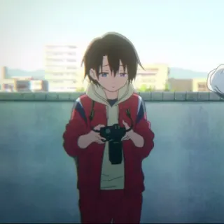 🐇 anime, boy, camera, photography, cartoon telegram sticker