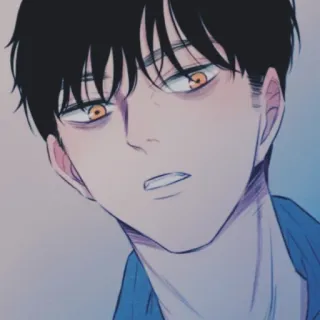 🐾 Anime, Manga, Hombre, Retrato, Ilustración, Personaje telegram sticker