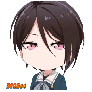 🫤 BIGE44 动漫, Q版, 角色, 可爱 whatsapp sticker