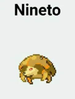 🆘 Nineto binatang, coklat, kuning, landak, Nineto, Pokémon telegram sticker