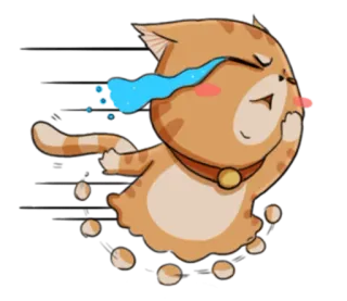 😭 Katze, weinen, traurig, kawaii, Cartoon, Tier telegram sticker