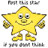 👤 Post this star if you dont think whatsapp sticker