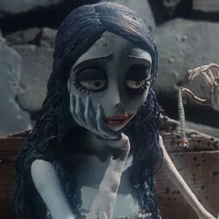 ⛓️ Emily Corpse Bride 僵尸新娘, 艾米丽, 动画, 电影, 哥特, 伯顿 telegram sticker