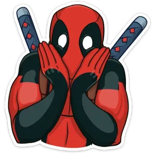 😱 Deadpool Deadpool, Marvel, superhéroe, cómic, película, personaje whatsapp sticker
