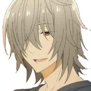 😄 Anime, Manga, Personaggio, Capelli grigi telegram sticker